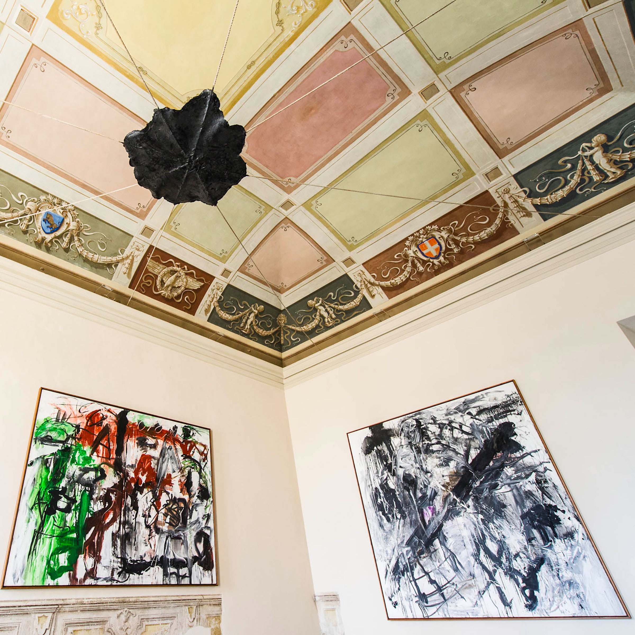 Emilio Vedova, Da doveu2026 (1983-7), 1983, Di umano u002785-II, 1985, Gilberto Zorio, Macchia III, 1968
